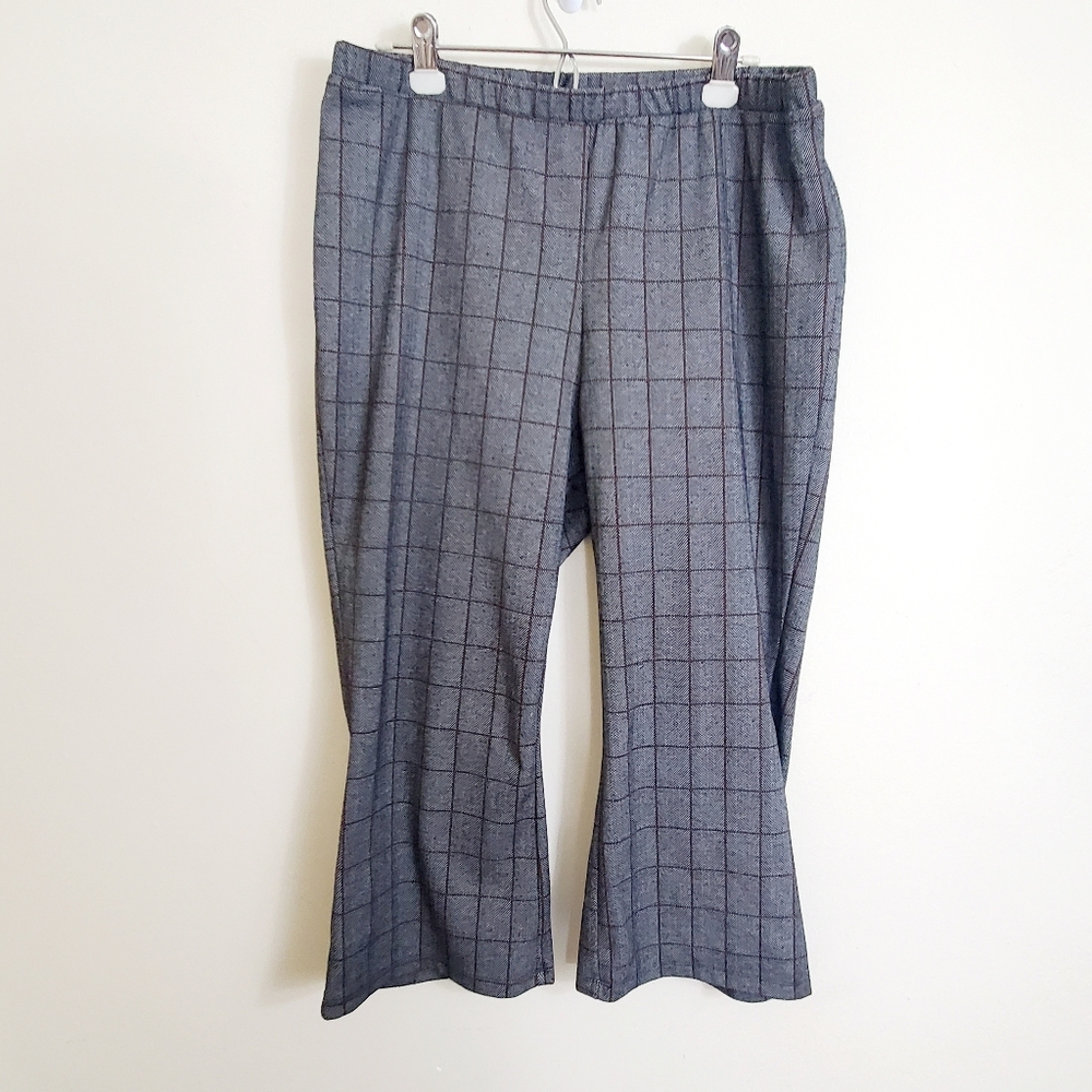Plaid Cropped Pants